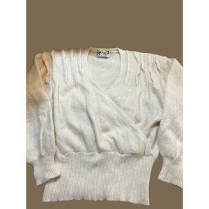 Vintage The Glory 3 by Gloria Furman Cream Sweater lambswool angora Size M